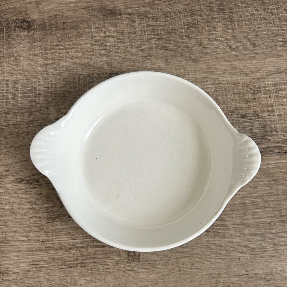 Vintage Le Creuset Cast Iron Enamel Gratin Dish